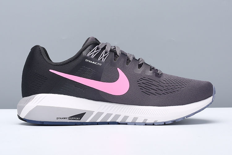 Women Nike Air Zoom StrucTure 21 Black Pink Shoes - Click Image to Close